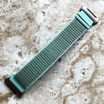 Marine Green Sports Hook And Loop Adjustable Nylon Band Strap For Fitbit Ionic • $48.70