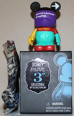 Vinylmation 3  Park 6 Box & Foil ~animal Kingdom Next Right Road Sign Variant~ • $61.95