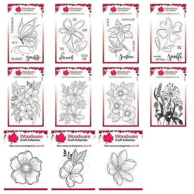£7.50 • Buy NEW - Woodware Clear Singles Stamp - FEB 2021 - Multibuy Available - CHOOSE 