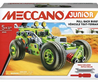 £17.99 • Buy Meccano Junior, 3-in-1 Deluxe Pull-Back Buggy STEAM Model Building Kit, Age 5+