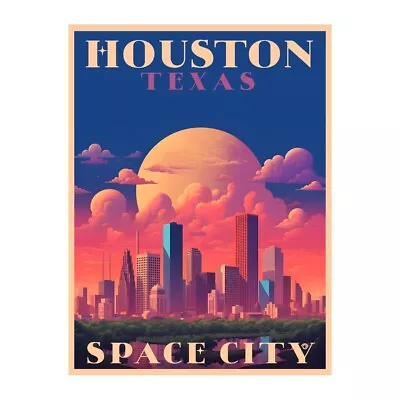 Exclusive Houston Texas Collectible - Vintage Travel Poster Art • $12.02