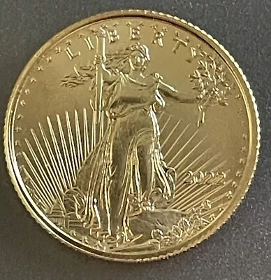 2022 $5 American Gold Eagle 1/10 Oz BU • $240