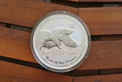 2008 Silver Lunar Year Of The Mouse 1 Oz  Australia Series 2 • $178