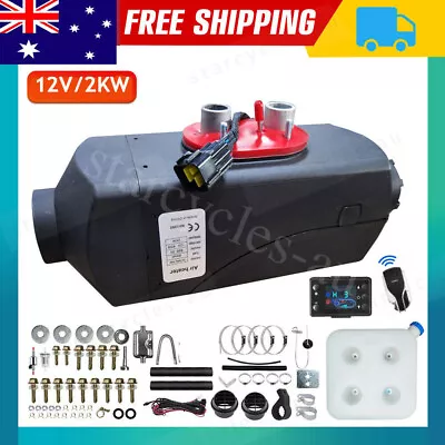 Diesel Air Heater 2KW Thermostat 12V Tank Remote Control Motorhome Caravan RV AU • $119.66