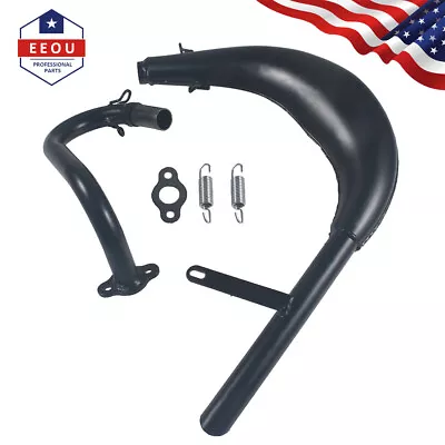 Expansion Chamber Muffler Pipe Fit 80cc 2 Stroke Motorized Bike Gas Engine • $45.99