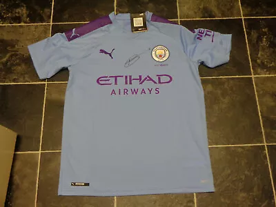 £54.99 • Buy Ferran Torres Signed Manchester City Football Shirt Coa Bnwt Spain Mcfc