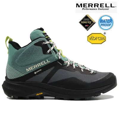 Ladies Merrell Hiking Boots Waterproof Goretex Ankle Walking Trail Trek Trainers • £69.95