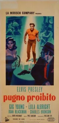 KID GALAHAD ELVIS PRESLEY Italian Locandina Movie Poster 1962 CHARLES BRONSON • $250