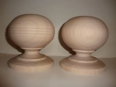  WOOD FINIAL UNFINISHED FOR NEWEL POST FINIAL OR CAP  Finial #81 • $33.95