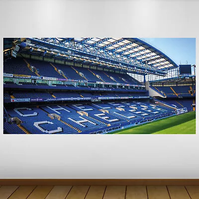 EXTRA LARGE Chelsea FC Stand Football Vinyl Wall Sticker Poster • £24.99