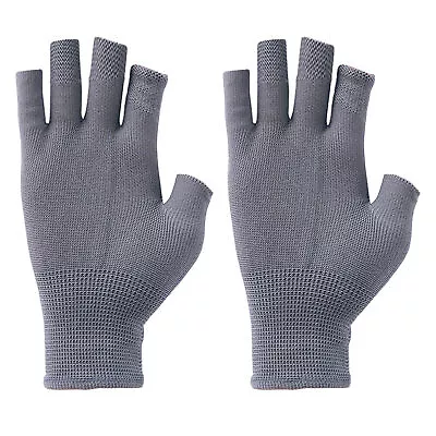 Compression Gloves For Carpal Tunnel Fingerless Half Typing Open-Finger Gloves • $13.67
