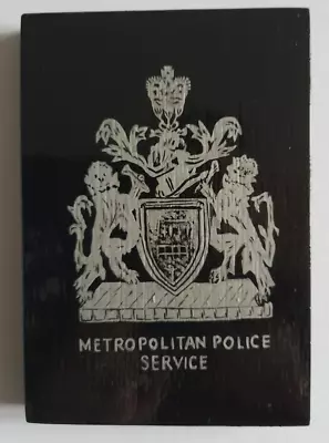 Metropolitan Police Mess Plaque Or Shield Bearing A Painting Of A Warrant Card • £35