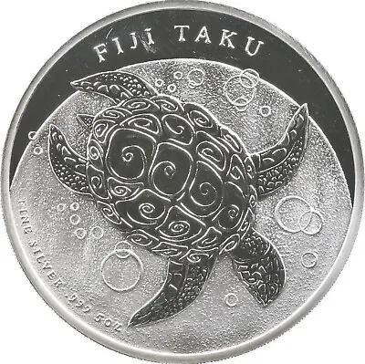 2013 Fiji 10 Dollars Fiji Taku 5 Oz Silver *3040 • $199