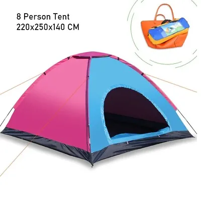 8 Berth Tent Waterproof Family Camping Eight Man Tent  • £25.99