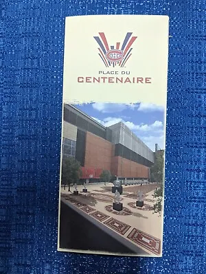 Montreal Canadiens Bell Centre 1996 Place Du Centenaire Centennial Brochure • $19.99