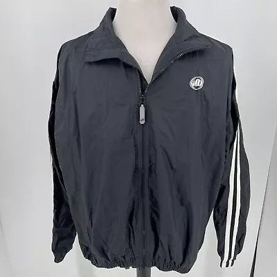 Mountain Dew MENS Black White Full Zip Nylon Windbreaker Jacket Size XL Vintage • $24.97