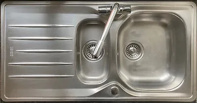 Franke 1.5 Stainless Steel Sink With Bristan Mixer Tap With Swivel Spout • £35