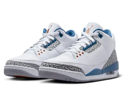 Nike Air Jordan 3 Retro Wizard Blue Casual Sneakers Mens Size US 16 ✅Rare Size✅ • $339.95