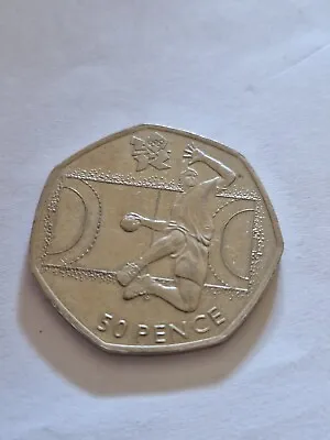 2011   50p Coin  London Olympic 2012 HANDBALL • £4