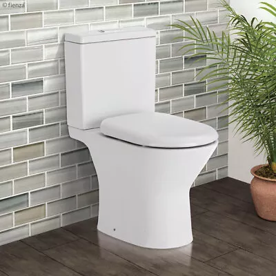 Fienza Chica Toilet Suite Rimless Close Coupled Skew Trap Soft Close  K0123C • $394