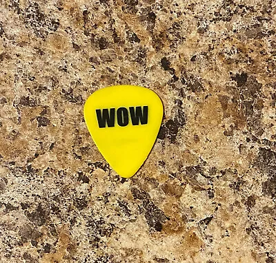 MARILYN MANSON -  TWIGGY MARTINEZ WOW 2009 Tour Issued Guitar Pick Yellow • $14.99