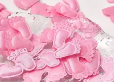 PINK Baby Fabric Feet- Baby Shower/Reveal -Table Decor Confetti • £4