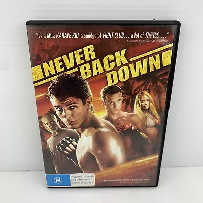 Never Back Down (DVD 2008) Region 4 • $4.95
