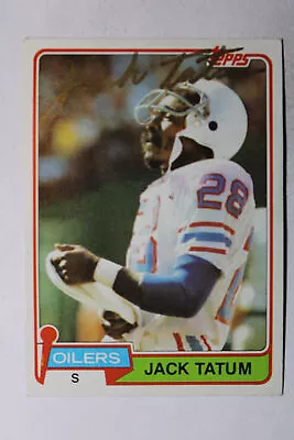 1981 Topps #8 Jack Tatum Autograph • $85