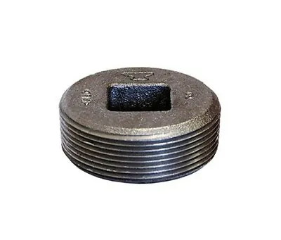 1-1/2  Midland Countersunk Galvanized Square Socket Plug Steel Male NPT Threads • $10.99