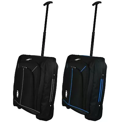 Mens Ladies Unisex Travel Flight Cabin Bag Wheeled Hand Luggage Trolley Case • £19.99