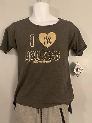 NWT Girls I Love The New York Yankees Tee Shirt Sz. L 14 Super Cute • $14.99