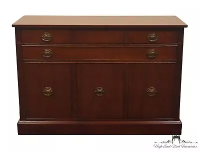 VINTAGE ANTIQUE Traditional Duncan Phyfe Style Solid Mahogany 50  Buffet Side... • $1449.99