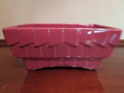 Vintage Cookson Pottery Planter Dark Pink Mauve CP-2808 HTF USA 8.75” X 5” • $9.99