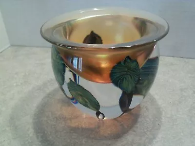 Vintage Circa. 2000 Signed David Lotton Sunset  Paperweight Bowl  • $675