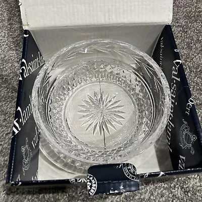 $30 • Buy New In Box Val St. Lambert  Signed Crystal Balmoral Bowl 9”