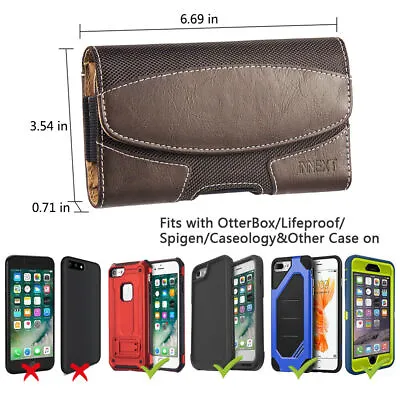 $18.04 • Buy Cell Phone Belt Pouch Case Holster Fit For IPhone 13 Pro Max With Otterbox Case