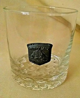 Cutty Sark Glass Metal Pewter Emblem Vintage Libbey Real Mccoy Medallion Bar. • $12.99