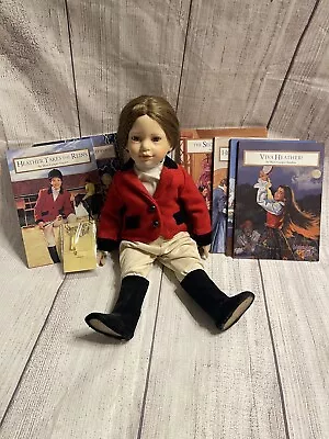 Magic Attic Club Doll Heather Equestrian Red Riding Doll Books & Necklace Lot • $79.95