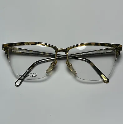 Vintage Versace Glasses Cat Eye Rimless Half Frames Tortoiseshell  Brown Women’s • $122