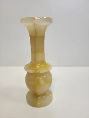 Vintage Onyx Marble Bud Vase 5.5 In Tall • £12