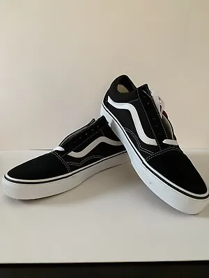 Vans Shoes Old Skool Black White USA SIZE Old School NEW Skateboard Sneakers • $80