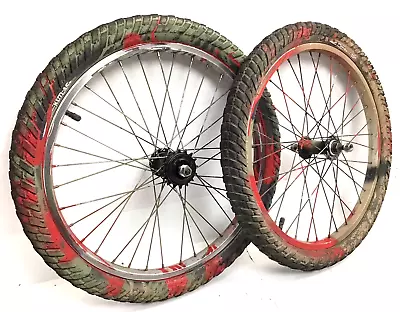 Mongoose 20  Bicycle Wheel Set Alloy FW With Kenda 2.25  Tires Bike # 5A • $59.97