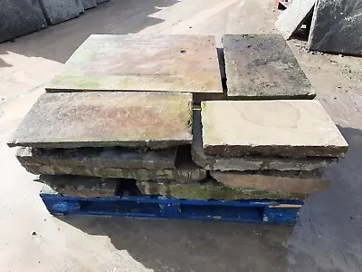 Old Reclaimed Yorkstone Paving Slabs Flags Top Quality Thestonedealer £95 A Yrd • £95