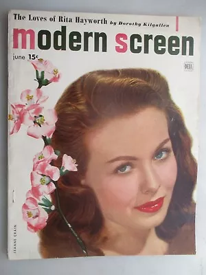 Modern Screen - Movie Fan Magazine - June 1948 Issue - Jeanne Crain Cover • $9.99