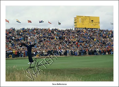 £6.97 • Buy Seve Ballesteros Signed Print Photo Poster Wall Art Golf Open Masters Ryder Cup