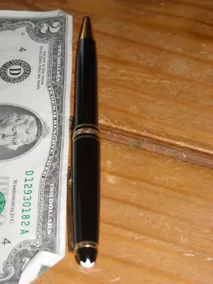 Montblanc Rollerball Pen Meisterstuck Used Gold Color Trim N • $100