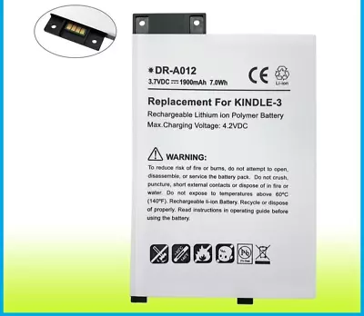 *2024* New Battery For Amazon Kindle 3 WIFI Keyboard 3rd Gen D00901 170-1032-00 • $21.64