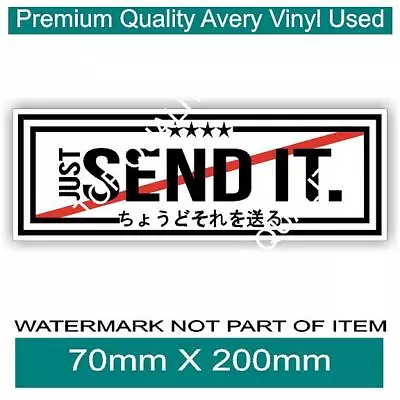 $6 • Buy JUST SEND IT JDM SLAP Decal Sticker Retro RALLY JAPAN DRIFT SLAP STICKERS