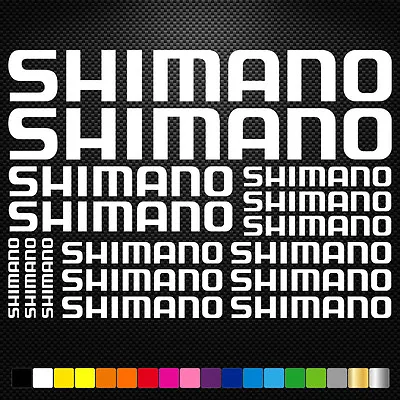 Fits  Shimano Vinyl Decal Stickers Sheet Bike Frame Cycle Cycling Bicycle  • £7.30