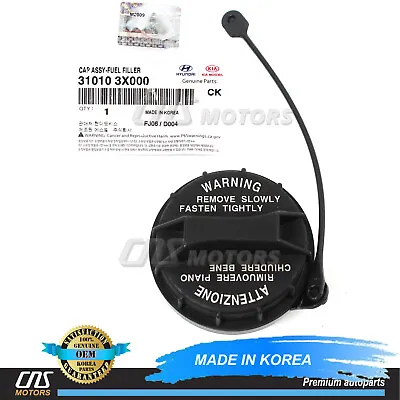 ⭐GENUINE⭐ Fuel Filler Cap For 10-19 Elantra Veloster Forte Sportage 310103X000 • $19.95